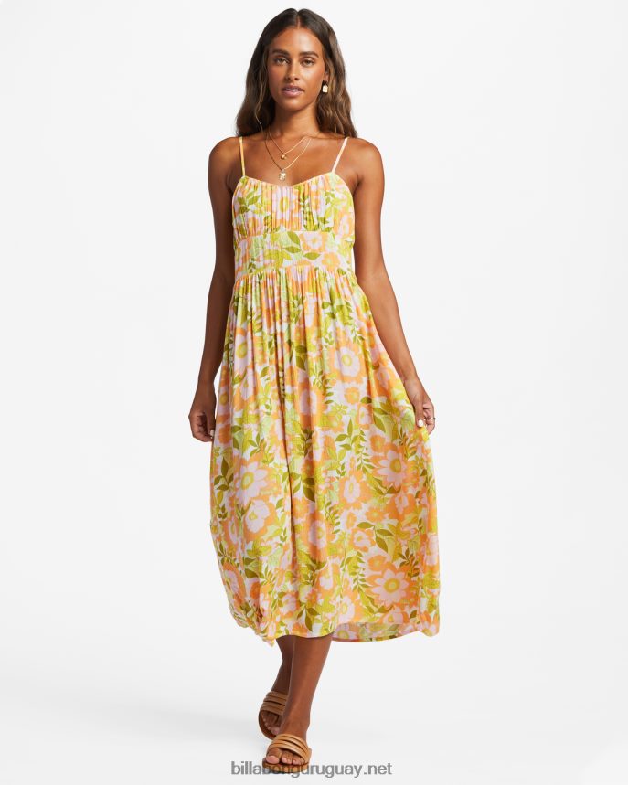 tu nena vestido midi mujer piel de naranja DR68441801 Billabong