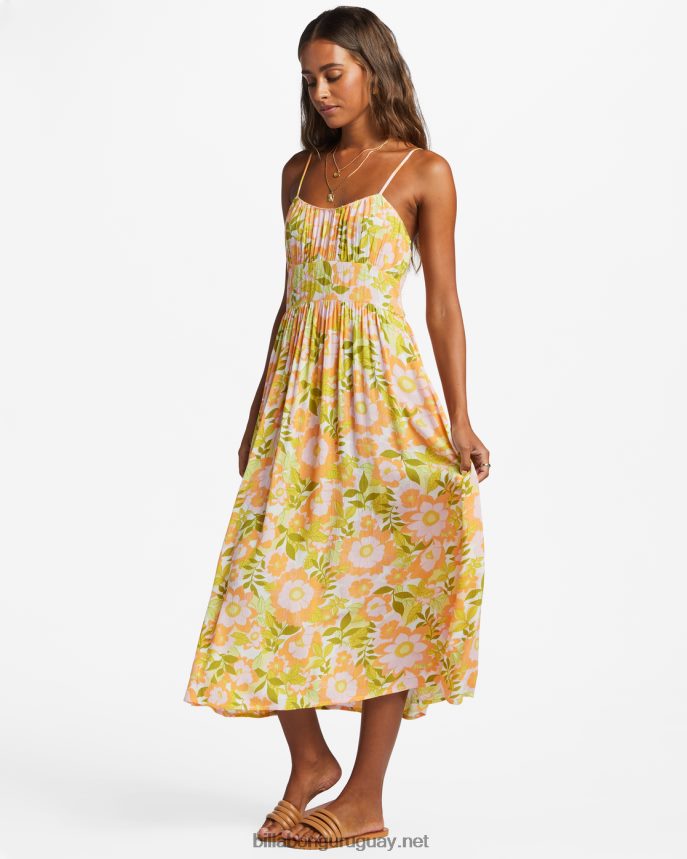 tu nena vestido midi mujer piel de naranja DR68441801 Billabong