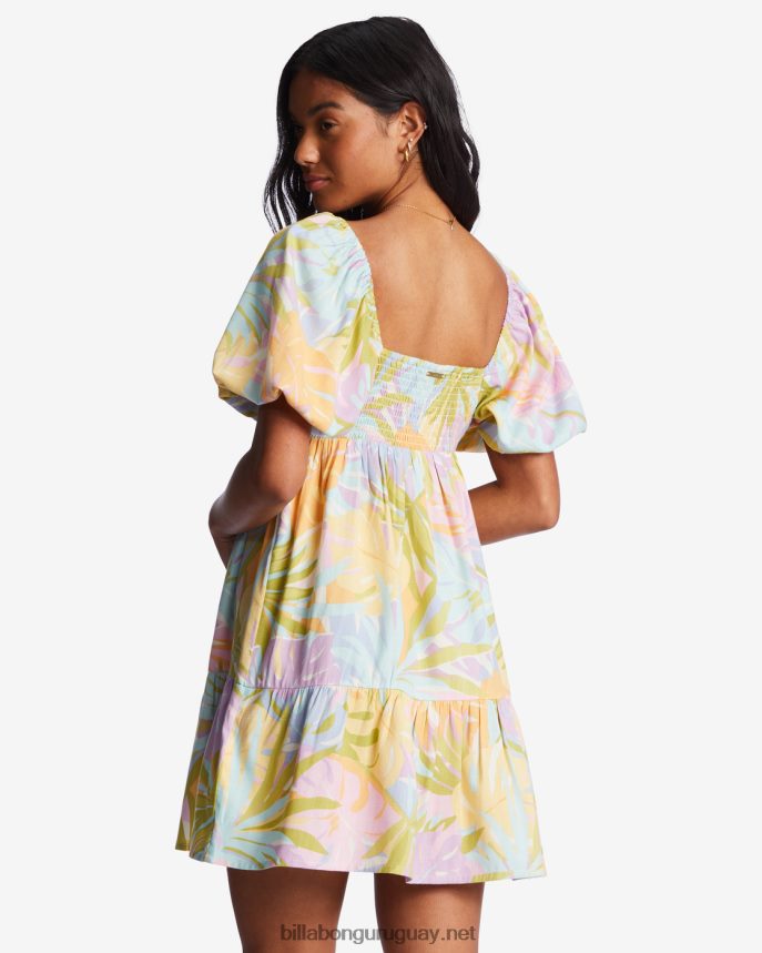 vestido babydoll be mine mujer blanco/multicolor DR68442020 Billabong