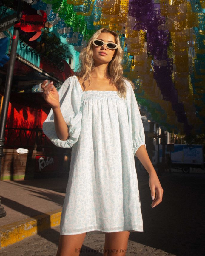 vestido babydoll con motivos florales mujer gota de lluvia DR68442313 Billabong