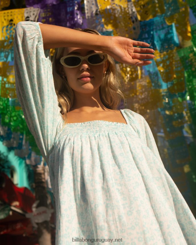 vestido babydoll con motivos florales mujer gota de lluvia DR68442313 Billabong