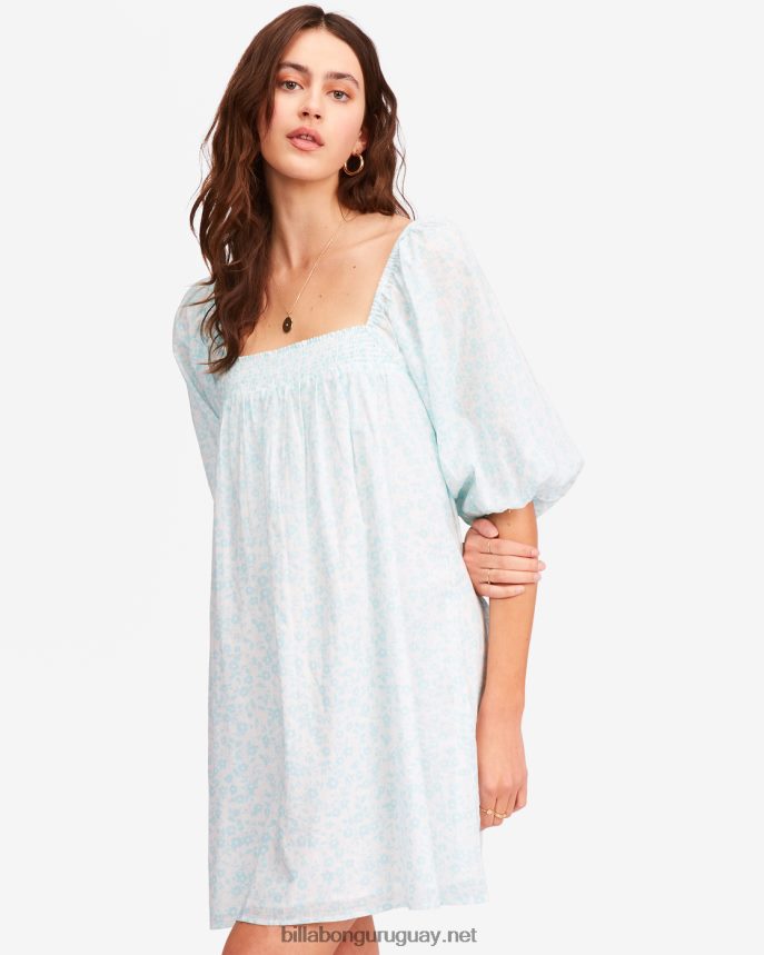 vestido babydoll con motivos florales mujer gota de lluvia DR68442313 Billabong
