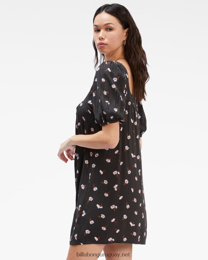 vestido babydoll del lado de la bahía mujer apagado negro DR68442356 Billabong