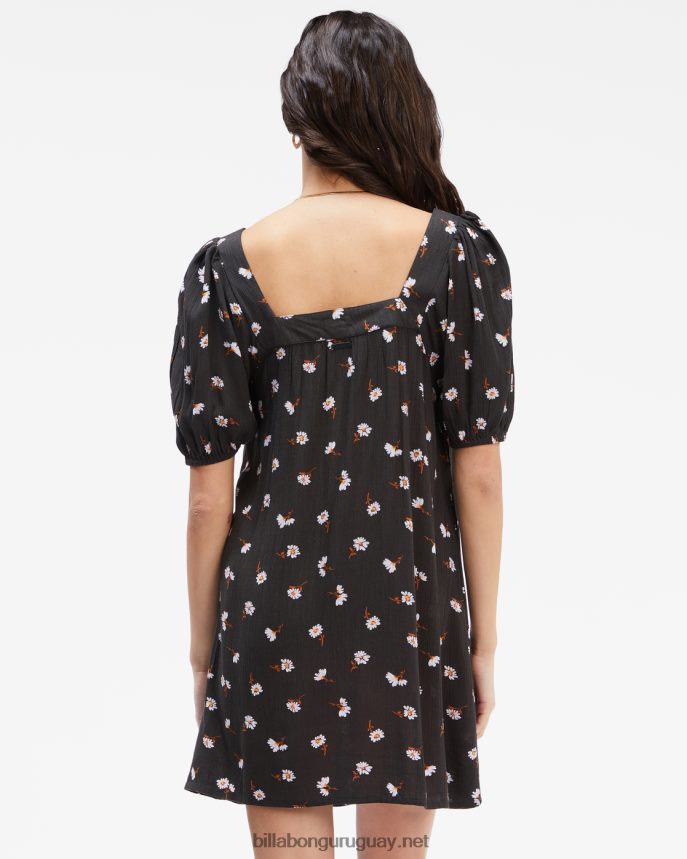 vestido babydoll del lado de la bahía mujer apagado negro DR68442356 Billabong