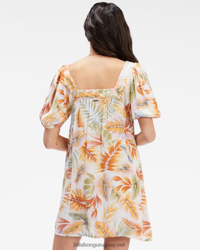 vestido babydoll del lado de la bahía mujer blanco/multicolor DR68442378 Billabong