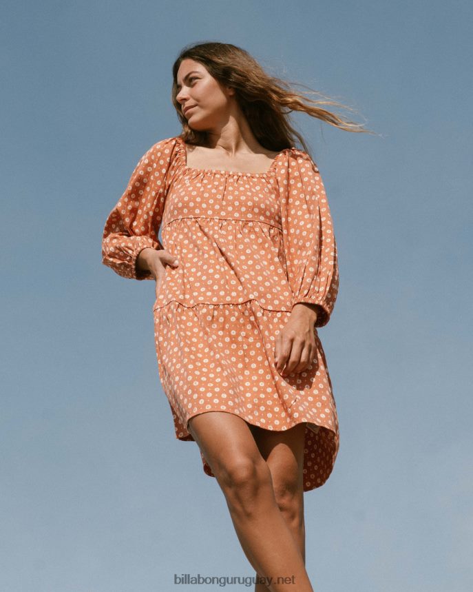 vestido babydoll love crush mujer ladrillo DR68442178 Billabong