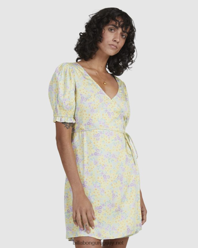 vestido cruzado tempestad mujer Lima Limon DR68442339 Billabong
