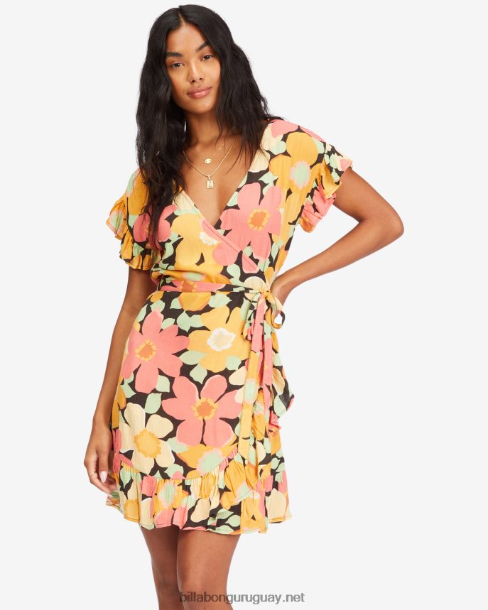 vestido cruzado y enrollado mujer multi DR68442279 Billabong