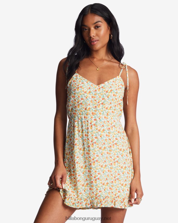 vestido de tiras rompecorazones mujer cristal de sal DR68441956 Billabong