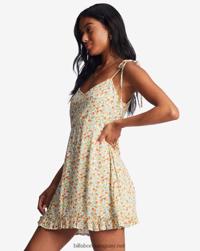 vestido de tiras rompecorazones mujer cristal de sal DR68441956 Billabong