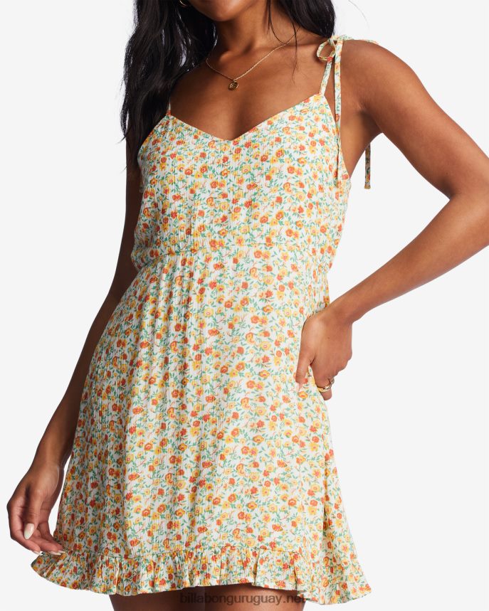 vestido de tiras rompecorazones mujer cristal de sal DR68441956 Billabong