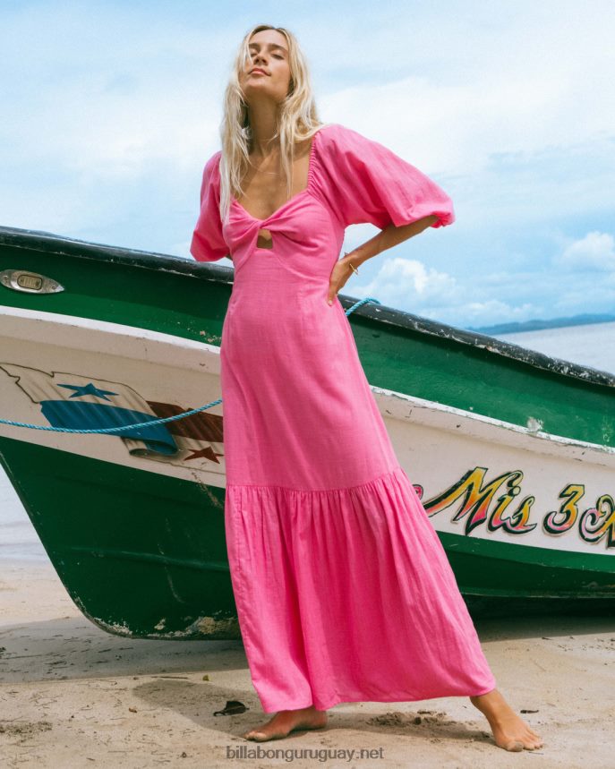 vestido largo Paradise Cove mujer fucsia coqueta DR68441763 Billabong