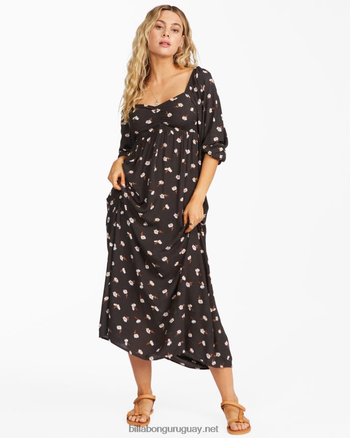 vestido midi barrido mujer apagado negro DR68442359 Billabong