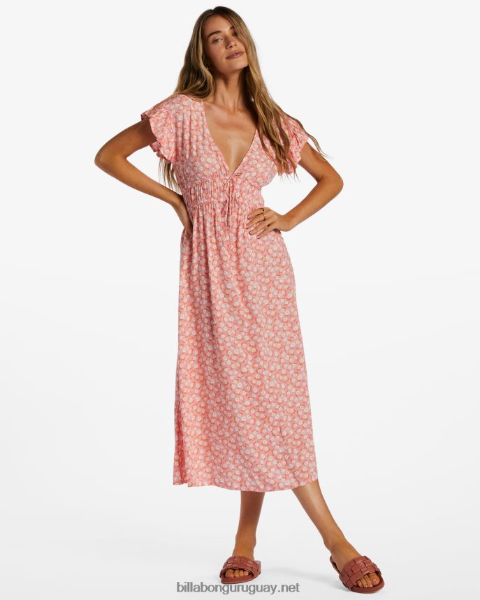 vestido midi con motivo de picnic mujer flamenco DR68442045 Billabong