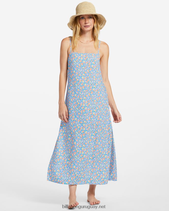 vestido midi de ondas de fin de semana mujer cielo de verano DR68441829 Billabong