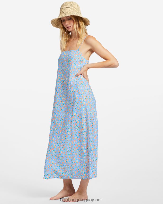 vestido midi de ondas de fin de semana mujer cielo de verano DR68441829 Billabong