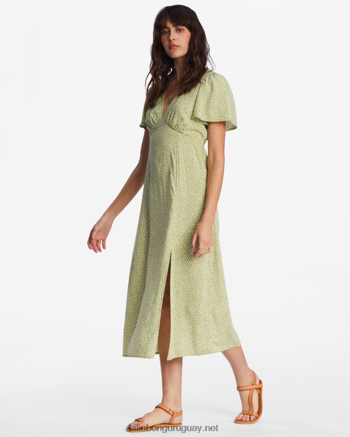 vestido midi jet set mujer prado de musgo DR68442106 Billabong