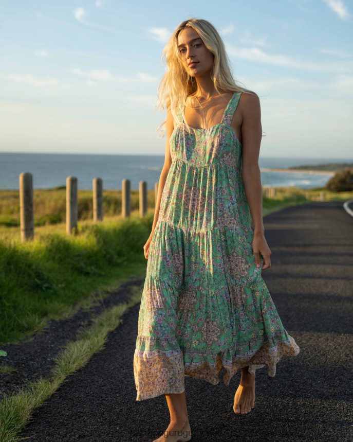 vestido midi la mer mujer verde DR68441793 Billabong