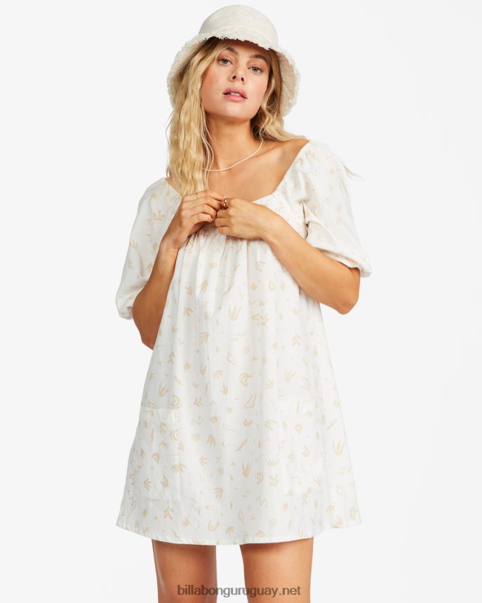 vestido mini babydoll en la orilla mujer natural DR68442363 Billabong
