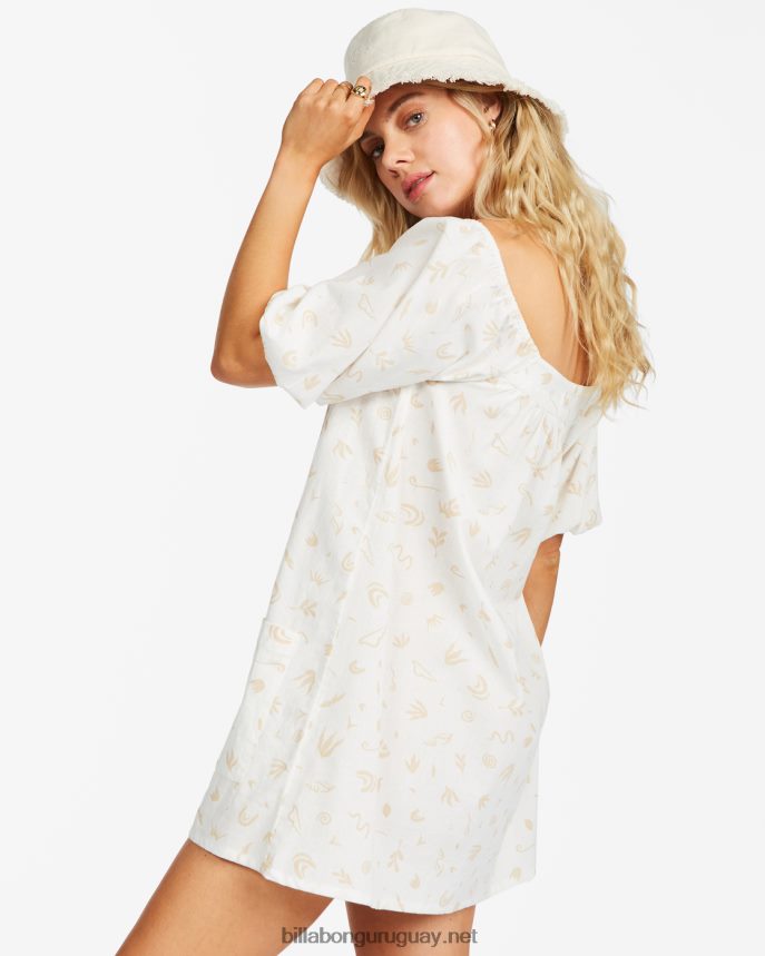 vestido mini babydoll en la orilla mujer natural DR68442363 Billabong