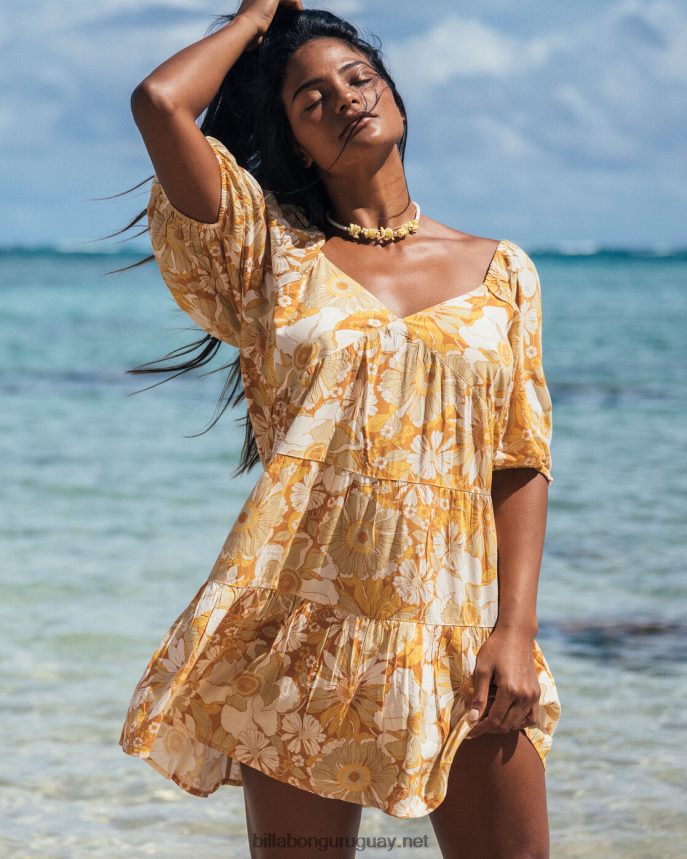 vestido mini dalilah luna llena mujer óxido DR68442191 Billabong