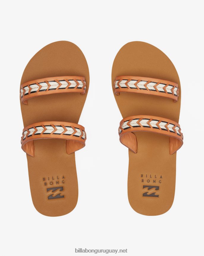 sandalias con tiras de nori mujer negro/tostado DR68442522 Billabong
