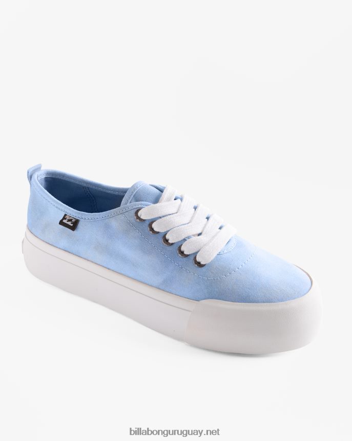 zapatos de plataforma de lona puebla mujer felicidad azul DR68442504 Billabong