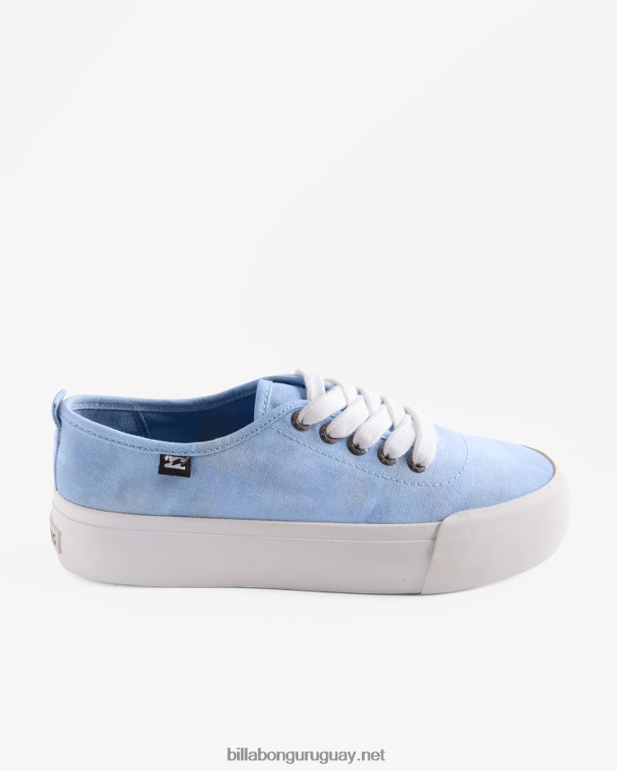 zapatos de plataforma de lona puebla mujer felicidad azul DR68442504 Billabong