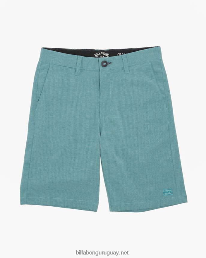 Pantalones cortos sumergibles 2-7 crossfire 14'' Niños verde azulado polvoriento DR6844970 Billabong