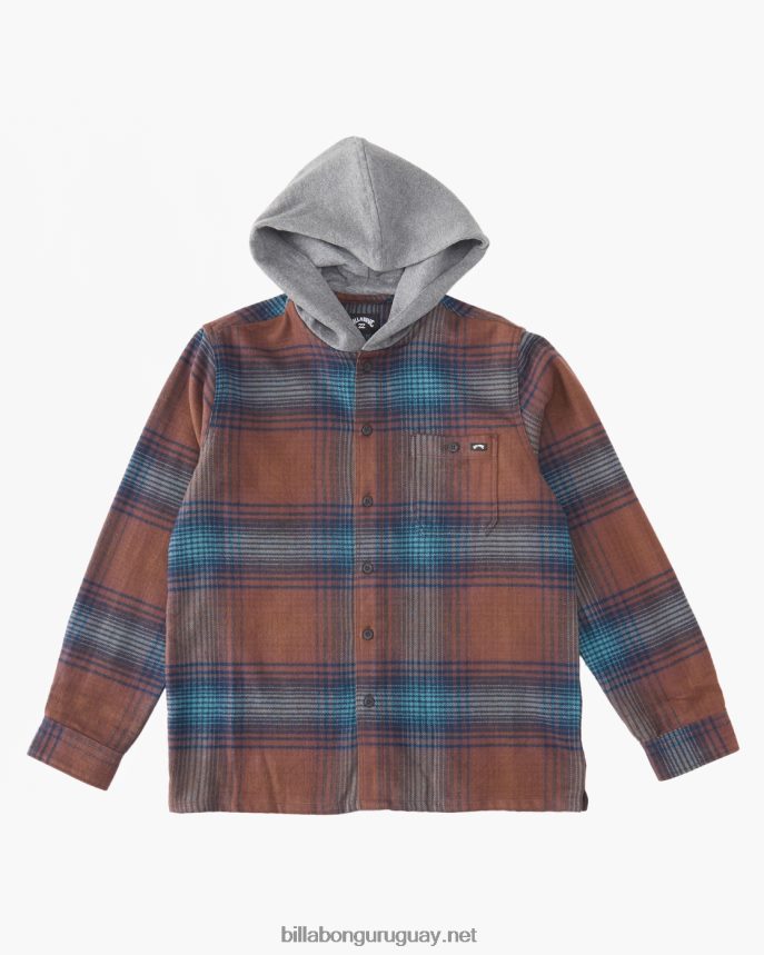 2-7 camisa de franela con capucha baja Niños puerto DR68441104 Billabong