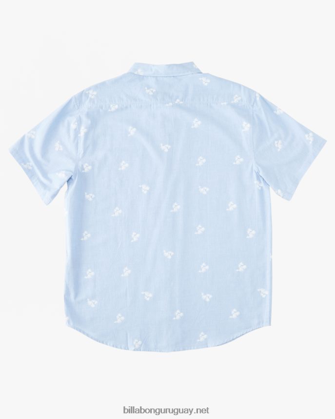 (2-7) camisa de manga corta de los domingos Niños azul claro DR68441002 Billabong