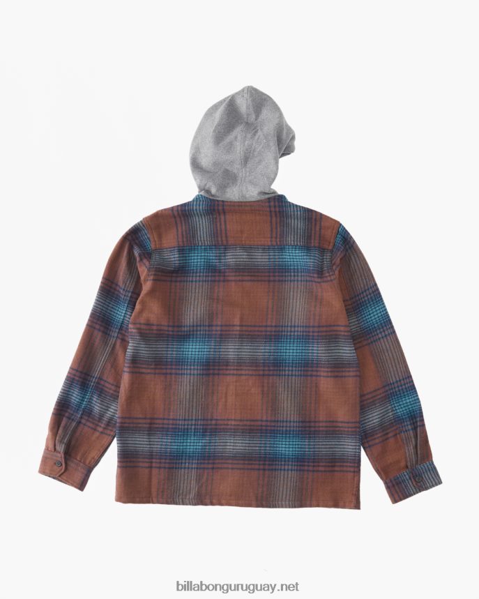 camisa de franela con capucha baja Niños puerto DR68441119 Billabong