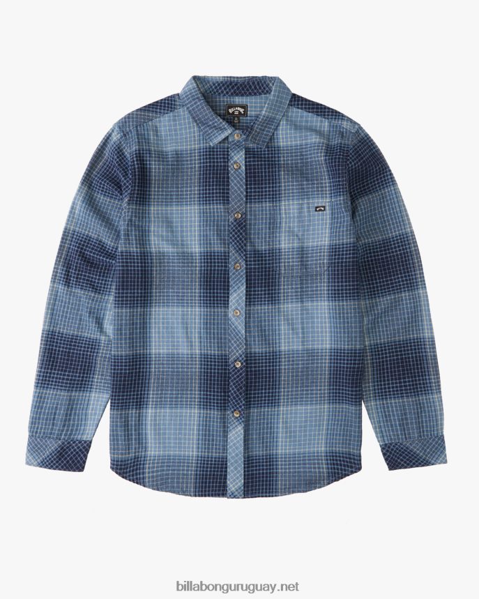 camisa de franela de la costa Niños azul pizarra DR68441151 Billabong