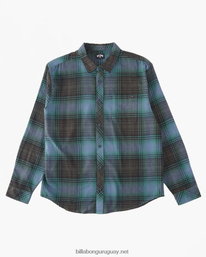 camisa de franela de la costa Niños cuervo DR68441116 Billabong