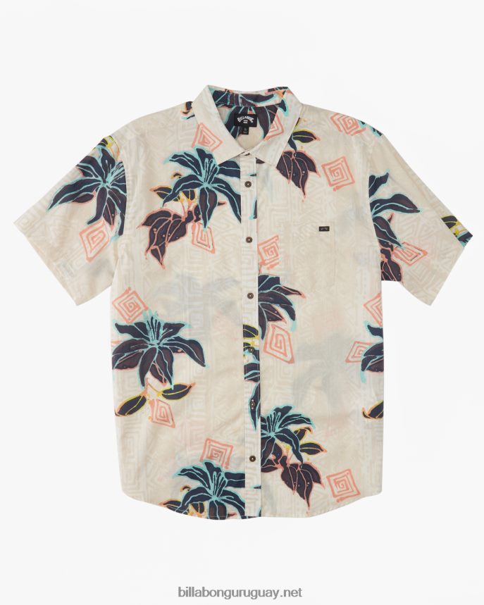camisa de manga corta de los domingos Niños hueso DR6844921 Billabong