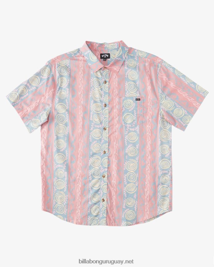 camisa de manga corta de los domingos Niños rojo polvoriento DR68441006 Billabong