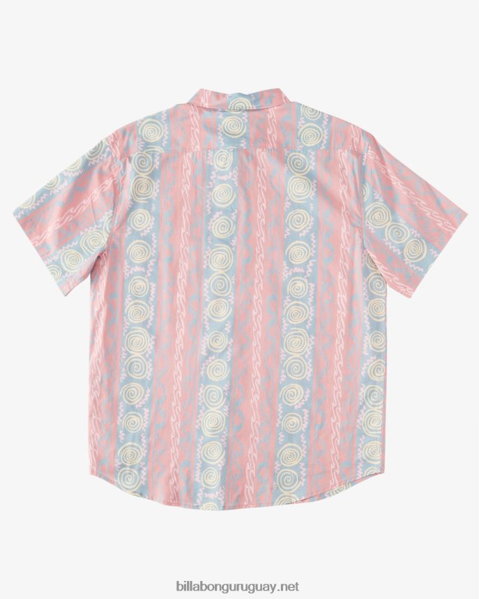 camisa de manga corta de los domingos Niños rojo polvoriento DR68441006 Billabong
