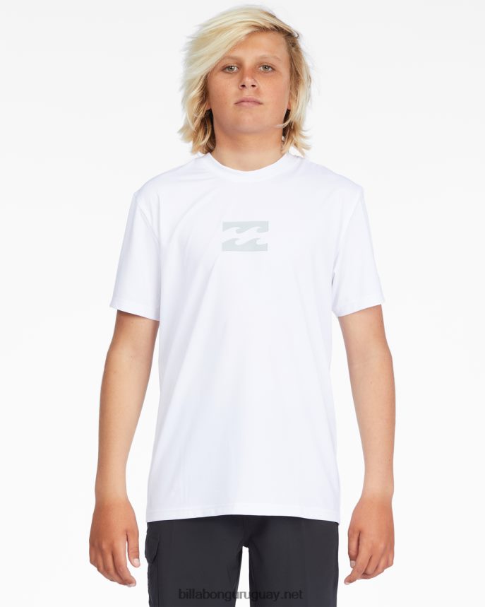 playera de surf de manga corta con ajuste holgado para todo el día Niños blanco DR6844952 Billabong