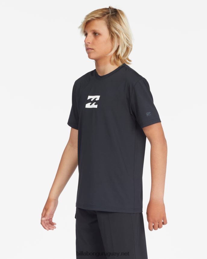 playera de surf de manga corta con ajuste holgado para todo el día Niños negro DR6844955 Billabong