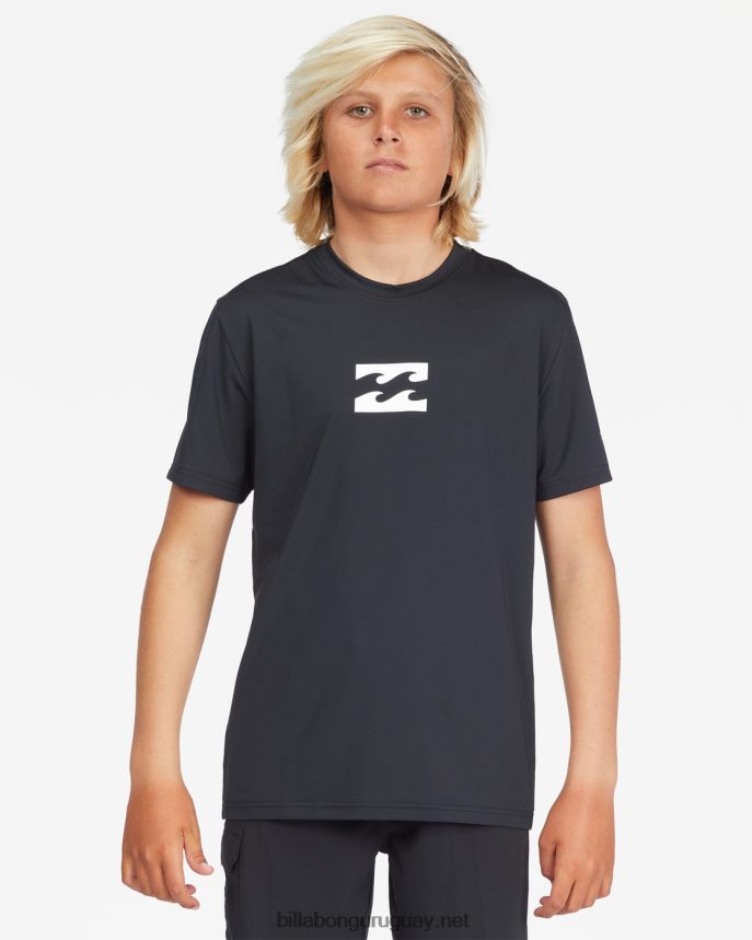 playera de surf de manga corta con ajuste holgado para todo el día Niños negro DR6844955 Billabong