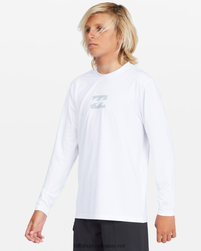 playera de surf de manga larga con ajuste holgado para todo el día Niños blanco DR6844959 Billabong