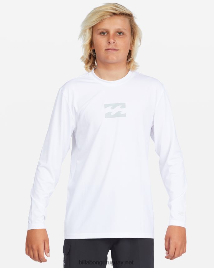 playera de surf de manga larga con ajuste holgado para todo el día Niños blanco DR6844959 Billabong