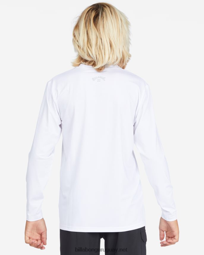 playera de surf de manga larga con ajuste holgado para todo el día Niños blanco DR6844959 Billabong