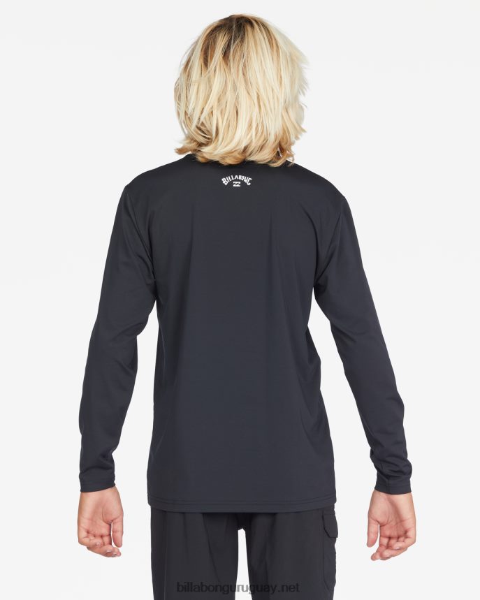 playera de surf de manga larga con ajuste holgado para todo el día Niños negro DR6844958 Billabong