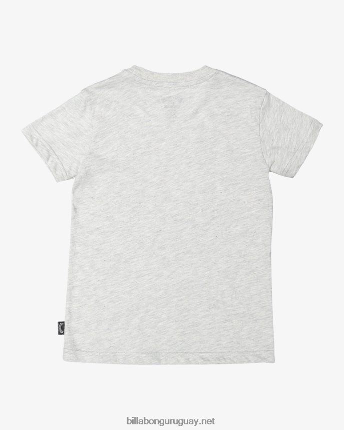 (2-7) camiseta de manga corta groms diamond wave Niños brezo gris claro DR68441064 Billabong