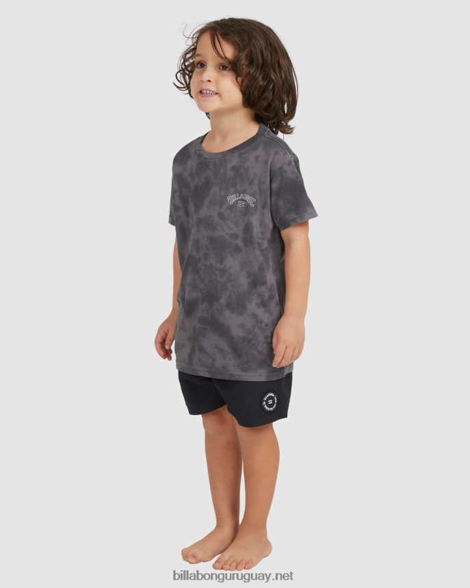 (2-7) camiseta de manga corta tie-dye arco groms Niños negro DR68441122 Billabong