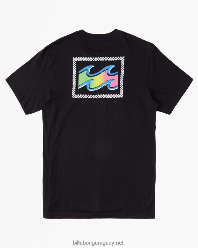 (2-7) camiseta de onda de crayón Niños negro DR68441051 Billabong