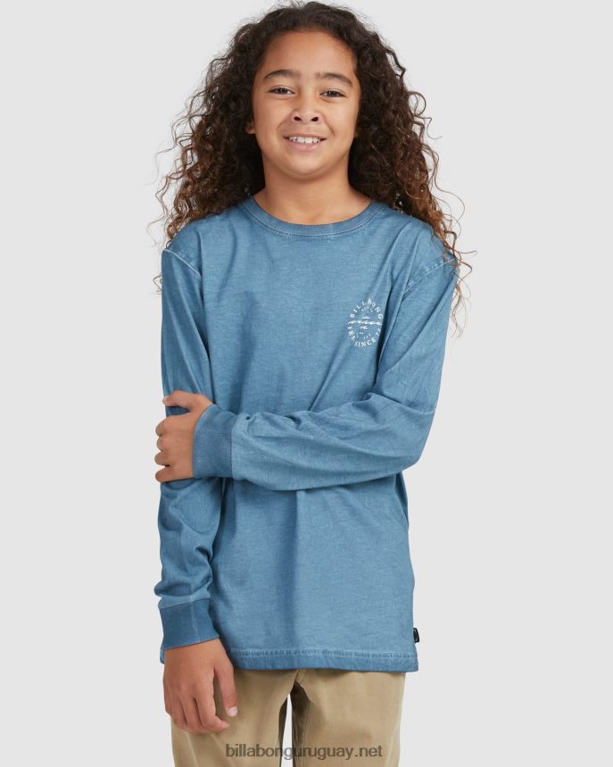 gran ola dan camiseta de manga larga Niños humo azul DR68441102 Billabong