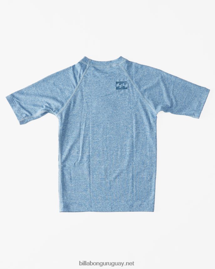(2-7) rashguard de manga corta con ajuste de rendimiento unity para todo el día Niños blanco DR68441148 Billabong