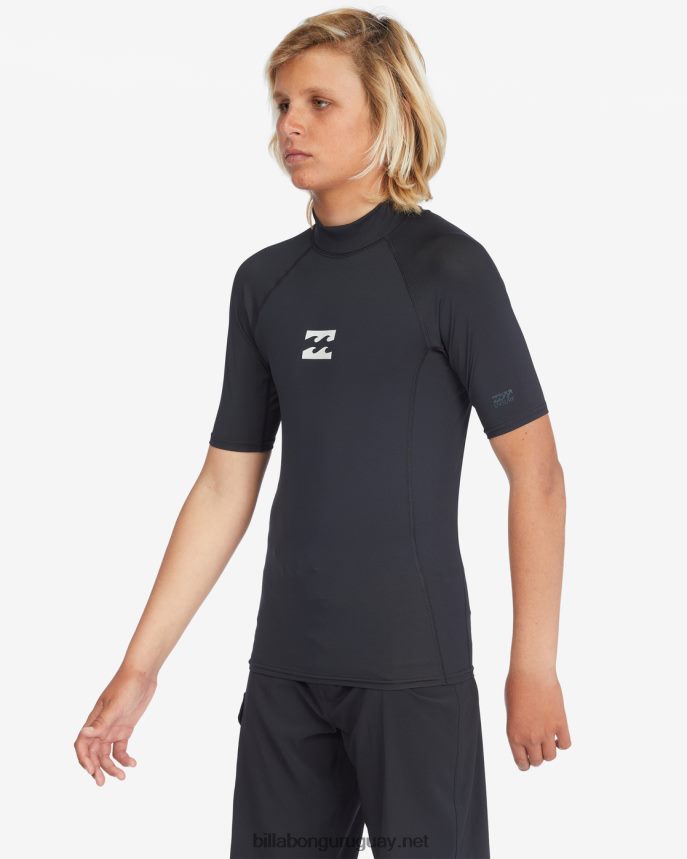 chaleco anti sarpullido de ajuste de rendimiento de ondas para todo el día Niños negro DR6844964 Billabong